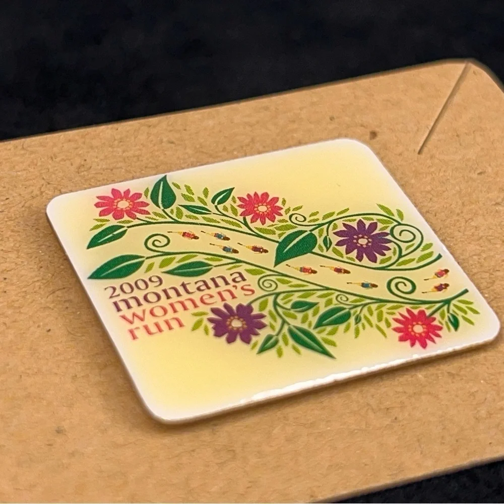 2009 Montana Womens Run Pin Race Western Floral